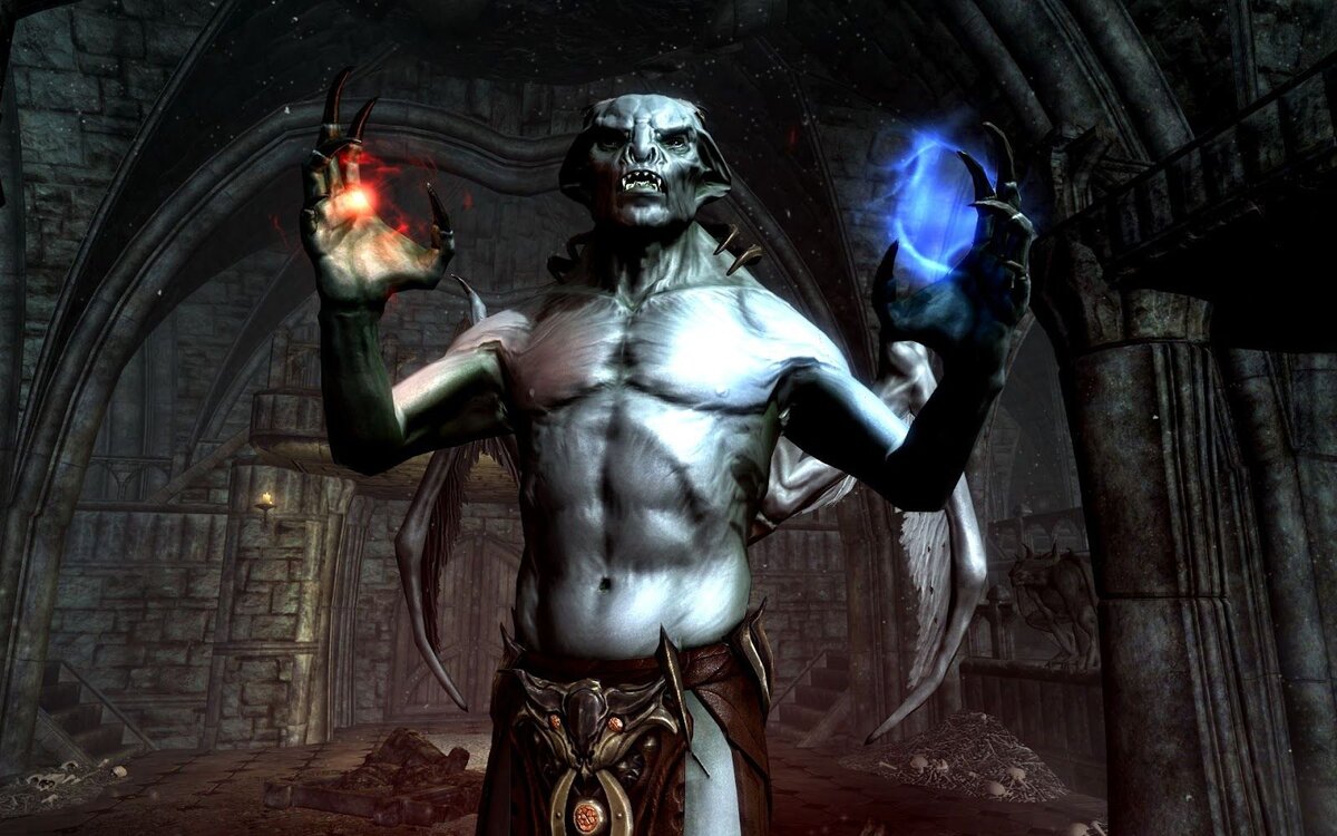 Лорд-вампир из игры TES 5 Skyrim