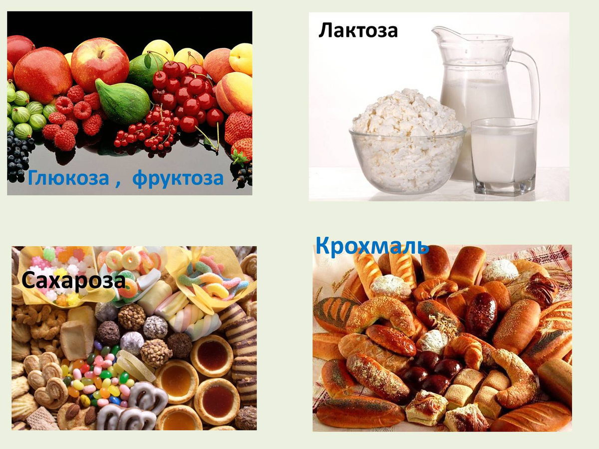 Основные виды сахара в продуктах