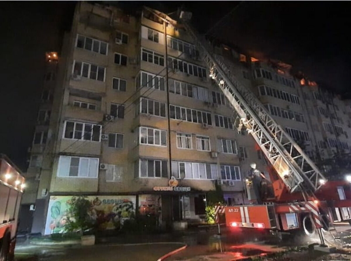 Пожар в Музыкальном мкр.