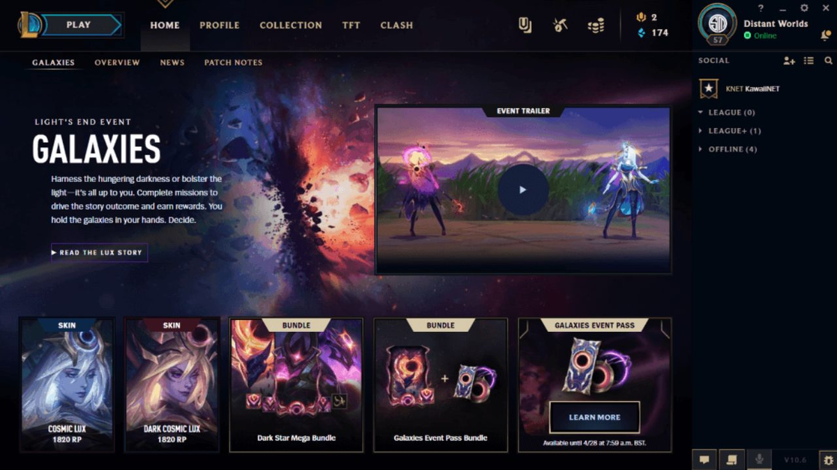 Главное меню League of Legends меняется чаще чем проводятся турниры по Dota.