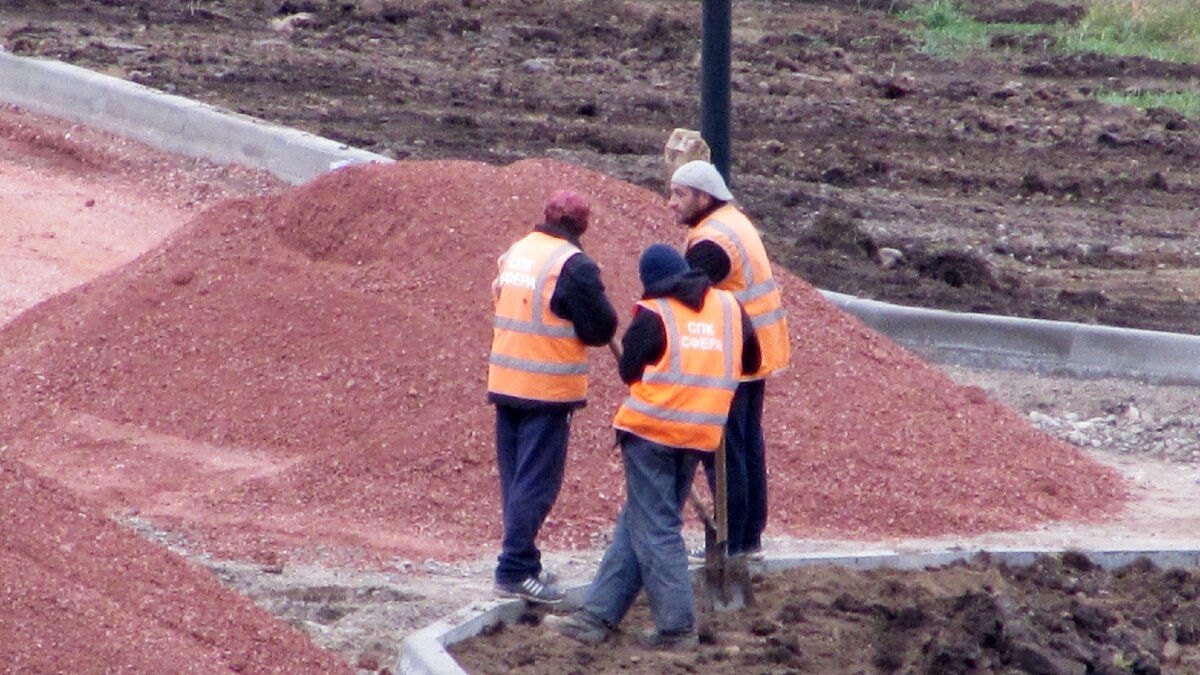 На стройках работают гастарбайтеры, а наши люди часто говорят, что работы  нет | СИДИРОМ | Дзен