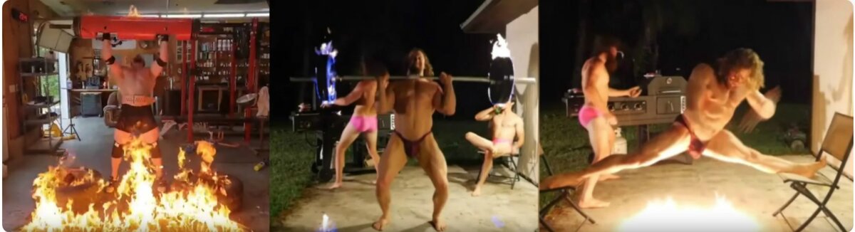 Подборка кадров из огненных тренировок Джона Колла