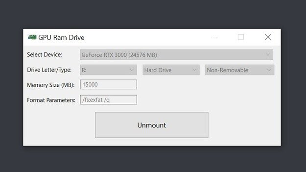 GPU Ram Drive