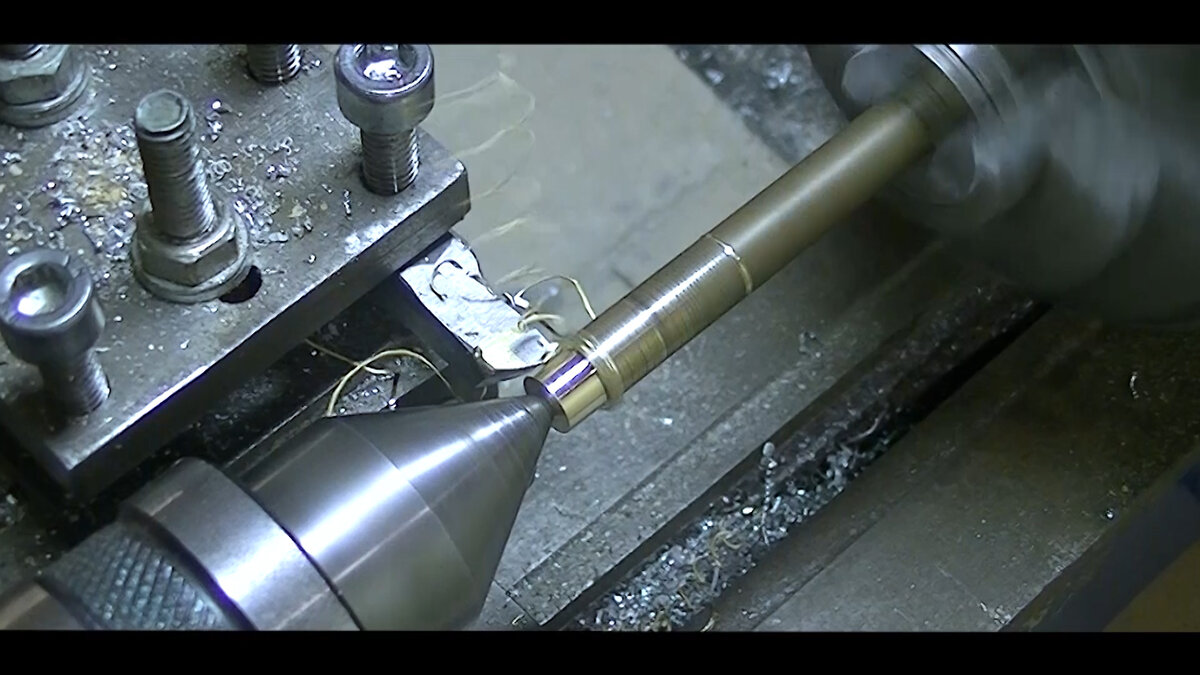 Обтачиваю до диаметра 5,8 мм