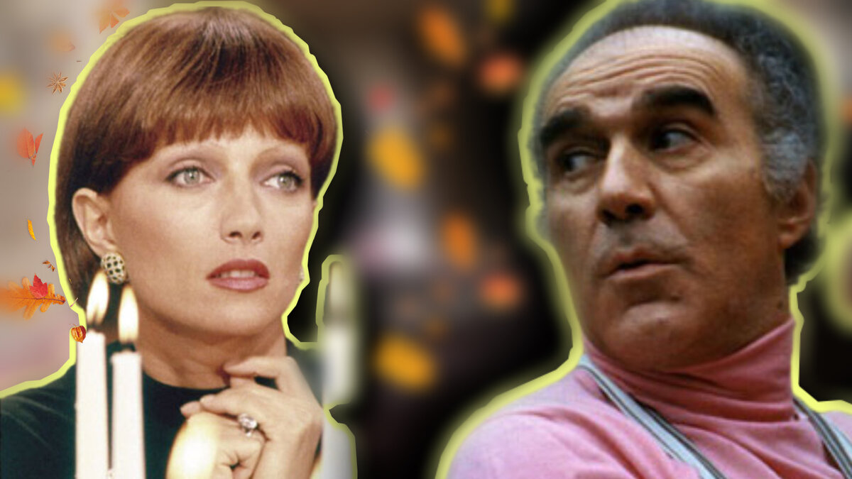 Стефан Одран  и Мишель Пикколи, актеры фильма «Скромное обаяние буржуазии»