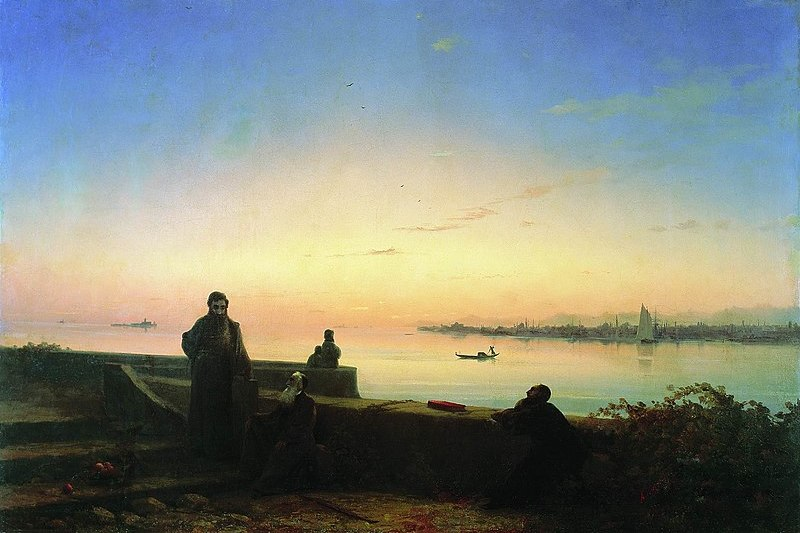 Иван Айвазовский. Мхитаристы на острове св. Лазаря, Венеция