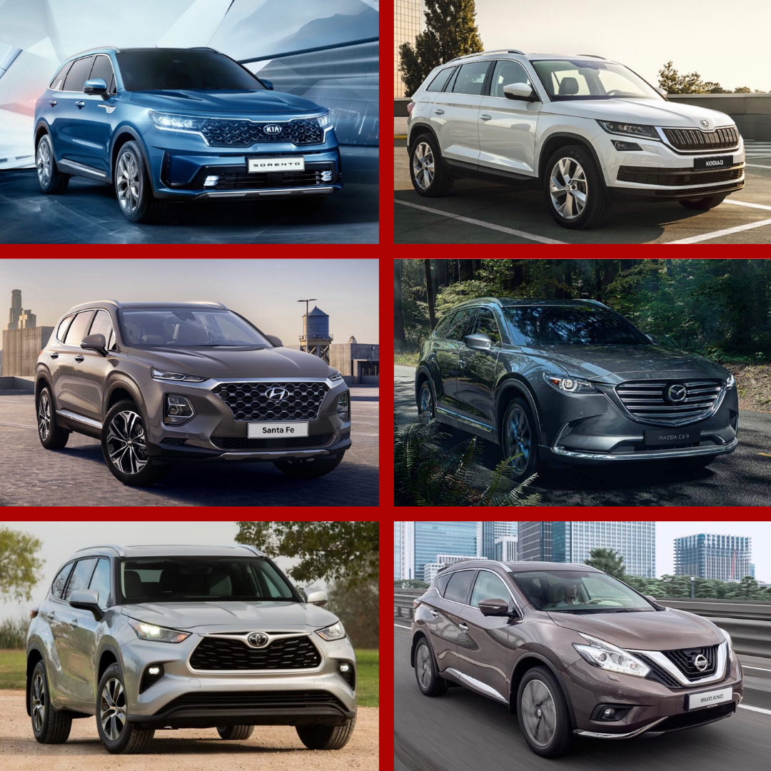 KIA SORENTO сравнительный обзор: SKODA KODIAQ, HYUNDAI SANTA FE, MAZDA CX  9, TOYOTA HIGHLANDER, NISSAN MURANO. | Kia Барс Омск | Дзен