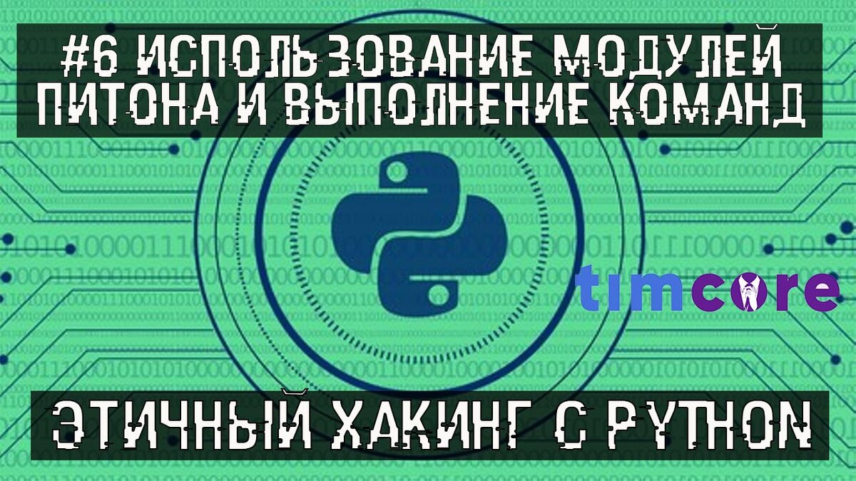 6 Использование модулей питона и выполнение системных команд. Этичный  хакинг с Python. | Хакер | Этичный хакинг с Михаилом Тарасовым (Timcore) |  Дзен