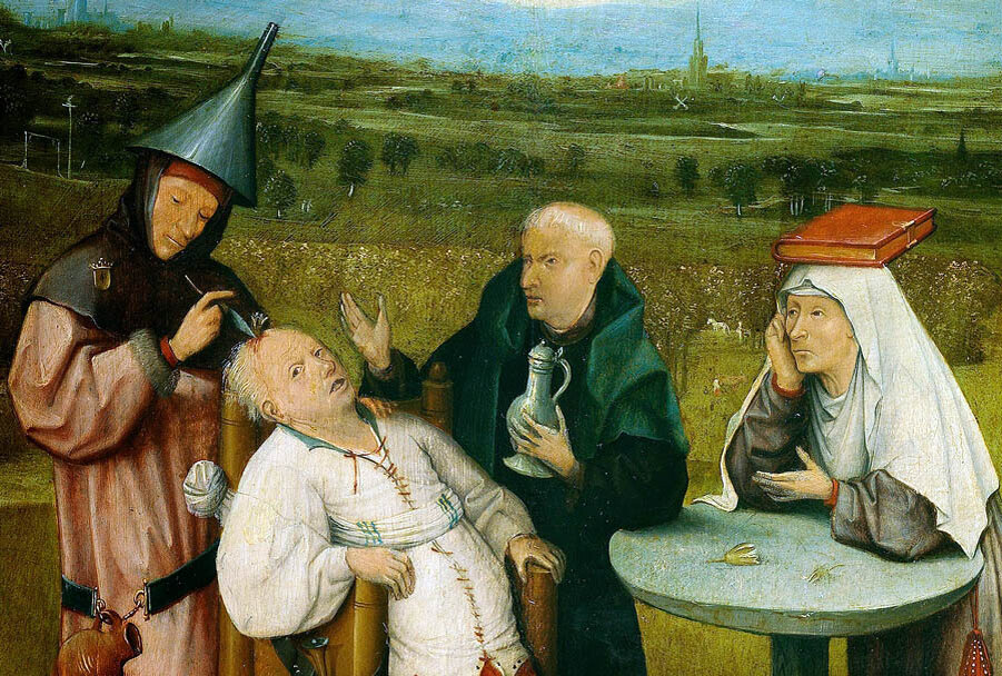 Ивлечение камня глупости Иеронима Босха, как зеркало ситуации, в которую попал Артём Дзюба.