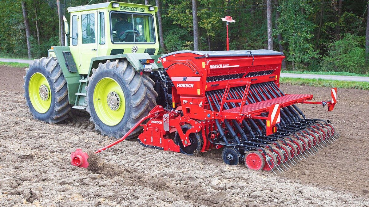 Фото: Официальный сайт Horsch Механическая сеялка Horsch Versa 3 KR в работе