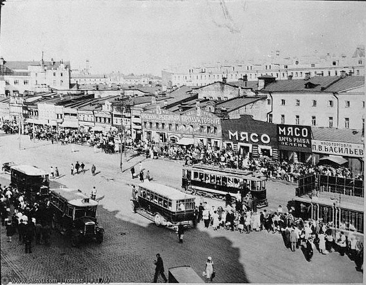 Охотный ряд, 1920-е годы, фото из открытых источников