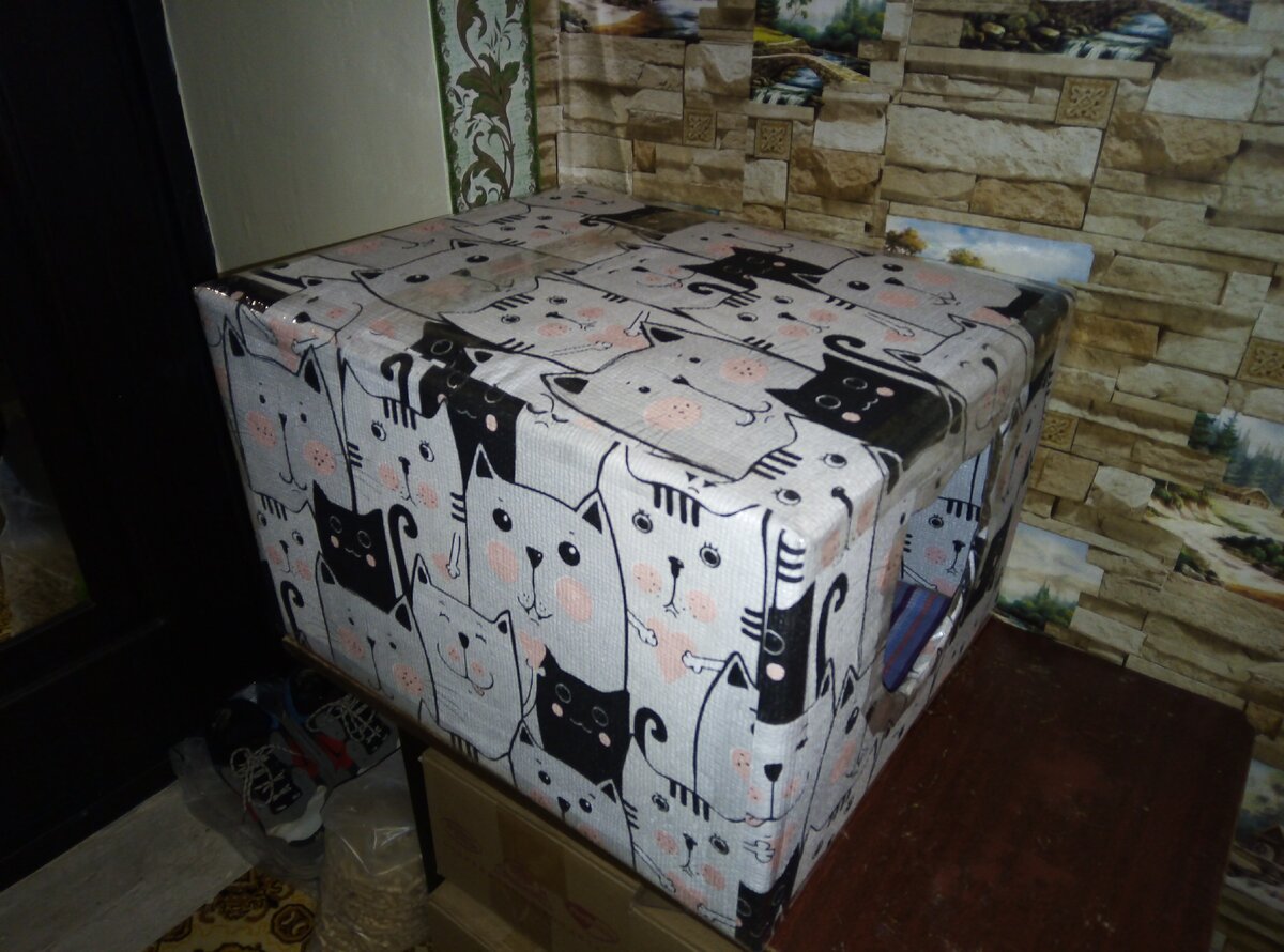 Дом котов. Вид сбоку. Как такой сделать читай под следующей картинкой.