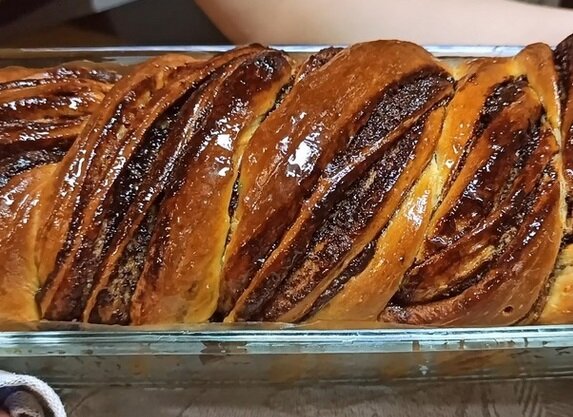 Бабка с шоколадной начинкой.