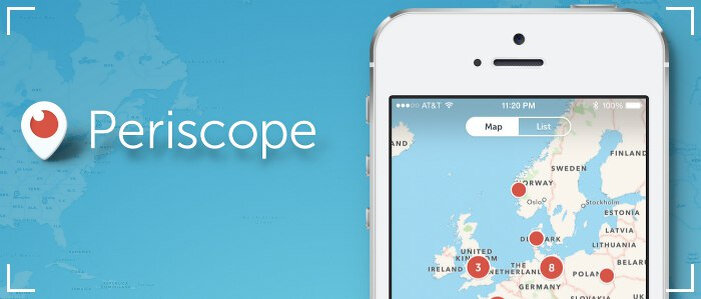 Карта в приложении Periscope