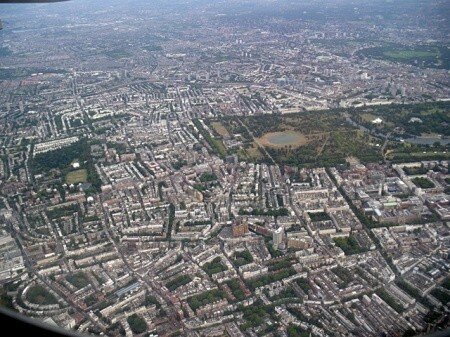 Лондон вид с самолёта 