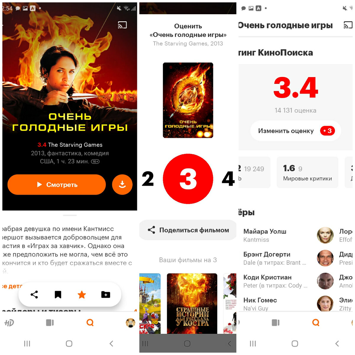 Постер+моя оценка на кинопоиске 