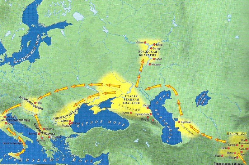 Волжская булгария карта в 10 веке