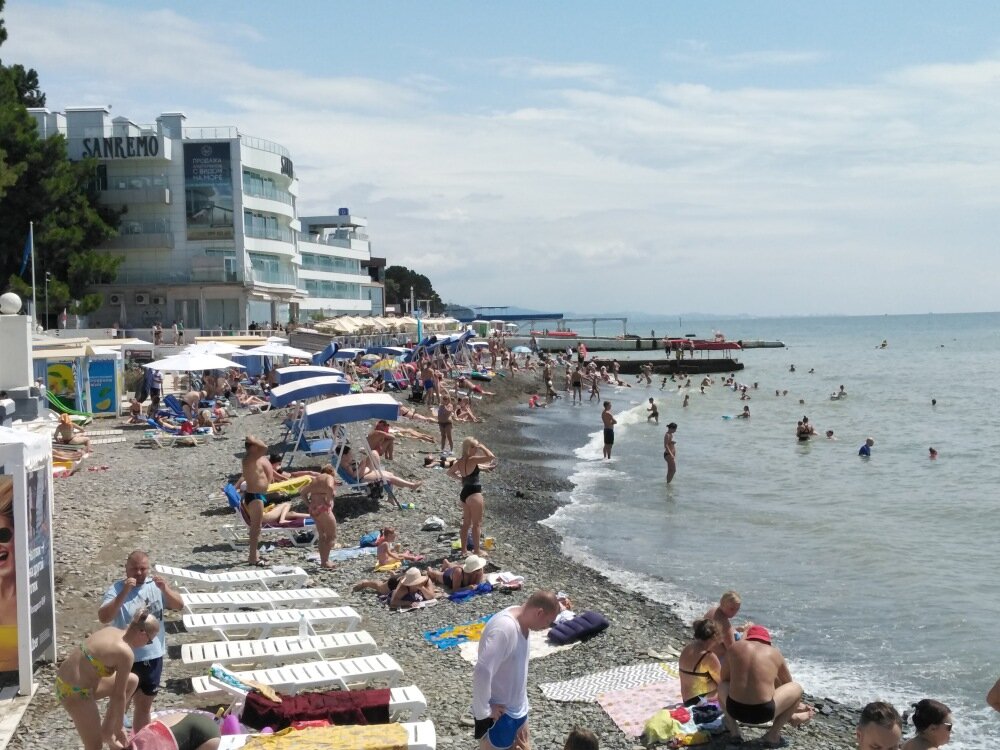 Пляжи "Цирк", Сочи, август 2021г. Фото автора