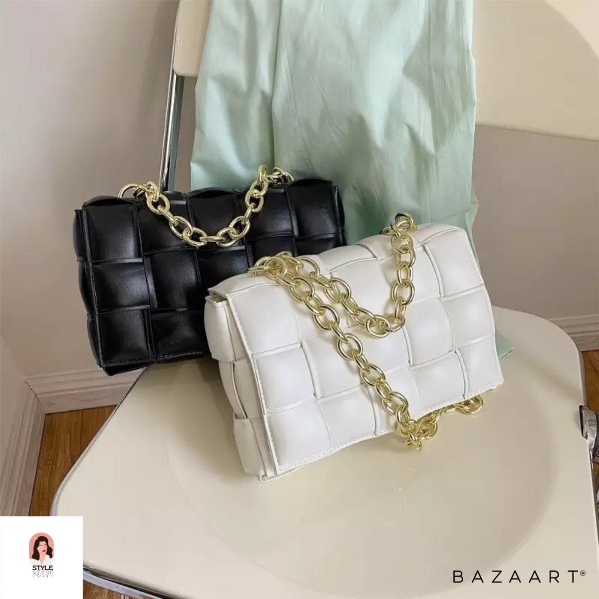 Сумка плетёная.