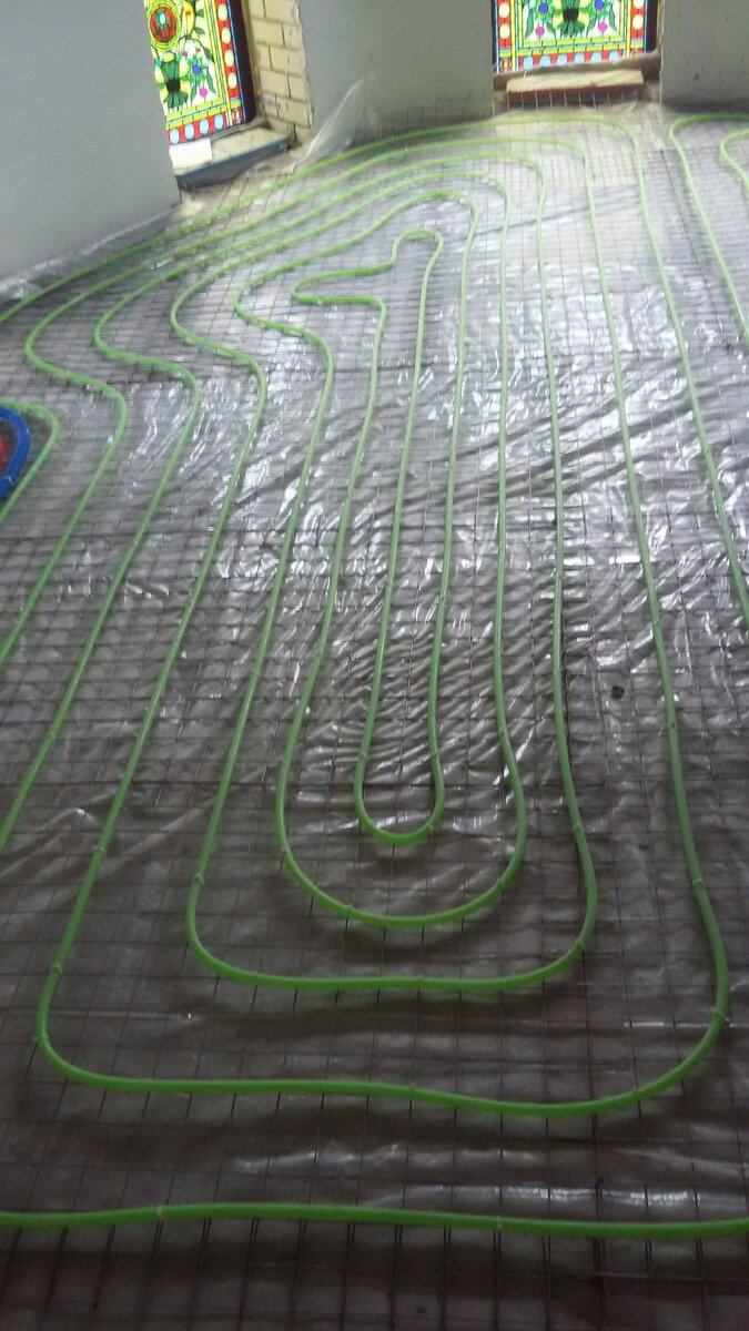 Теплый пол в коттедже