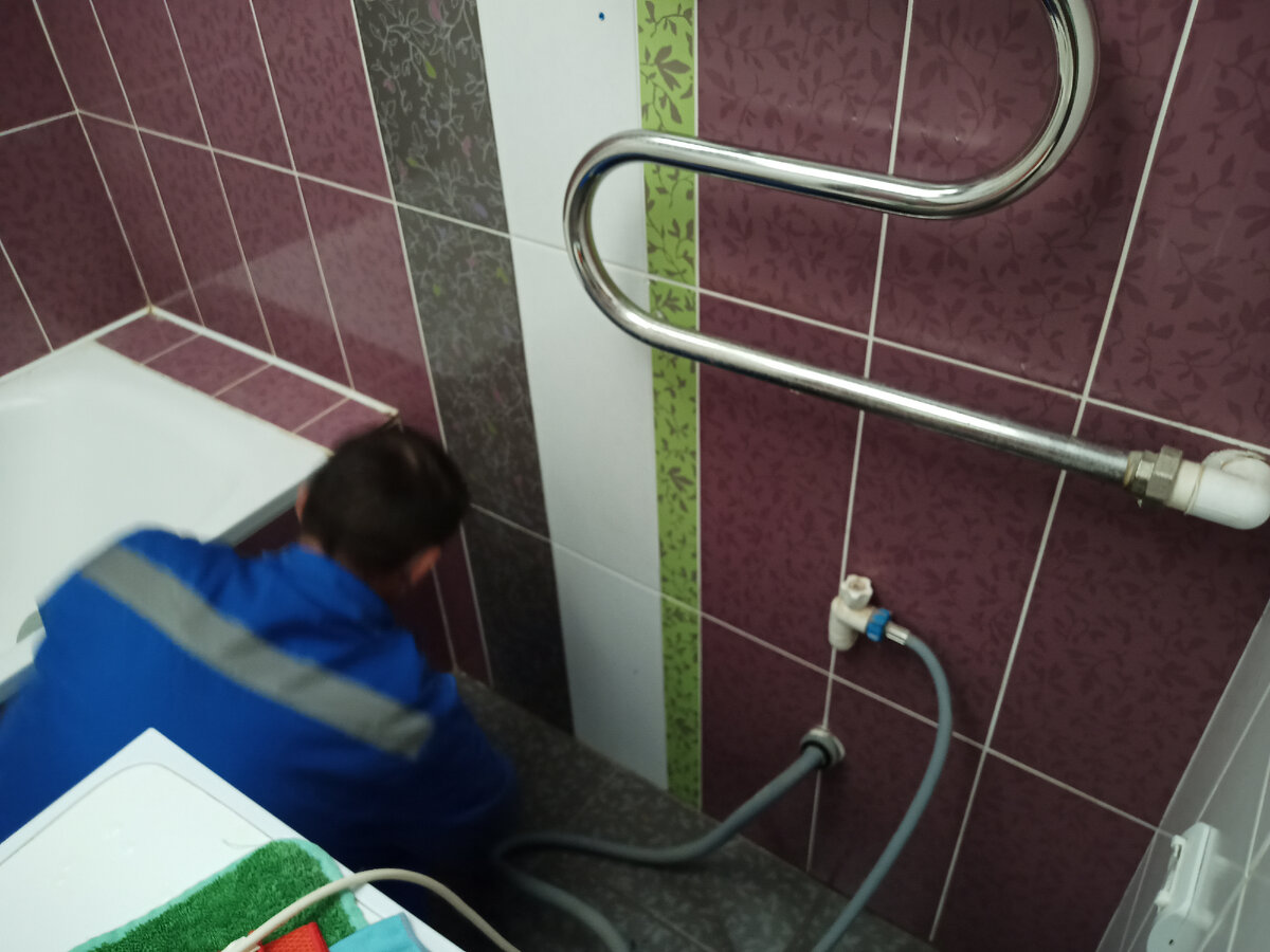 Процесс генеральной уборки. Ванная комната.