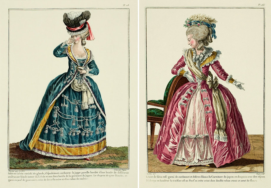 Модные гравюры "Gallerie des Modes", 1780-е. (сс) Wikimedia Commons