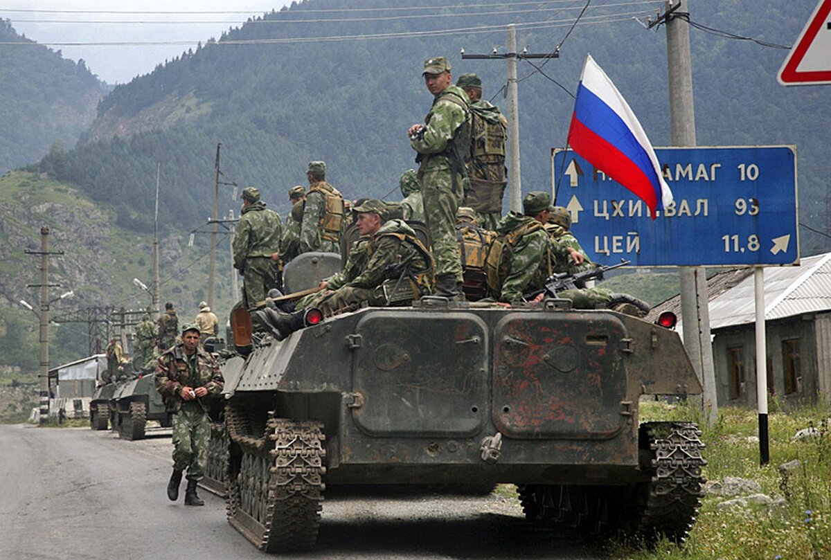 Август 2008 года. Российские военные в Южной Осетии. Фото из открытых источников