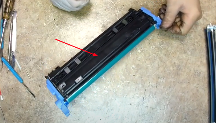 Фото 17. Спиливаем старый фотобарабан