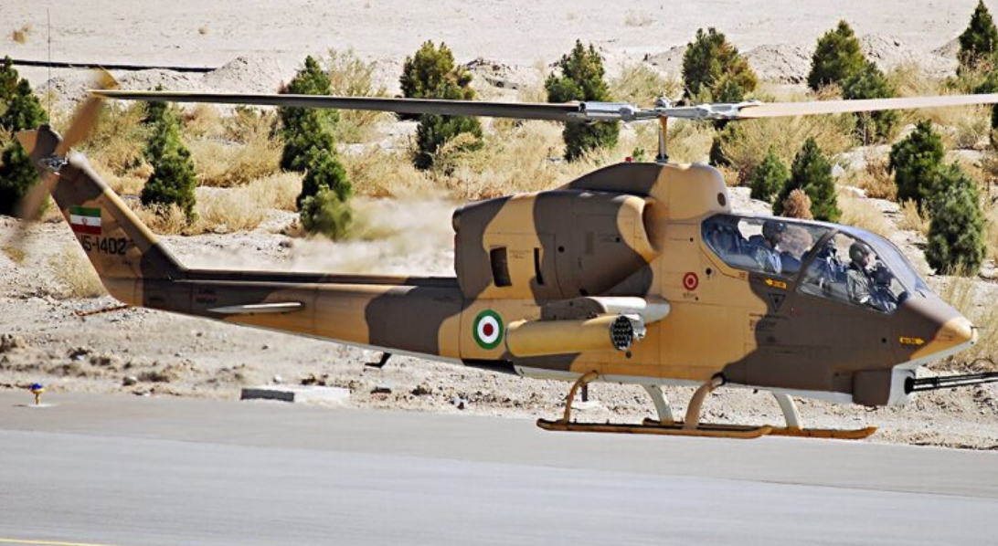 АН-1S Cobra ВВС Ирана и КСИР. Несколько десятков таких машин было сбито в прямы боестолкновения с иракскими Ми-24. Фото КСИР