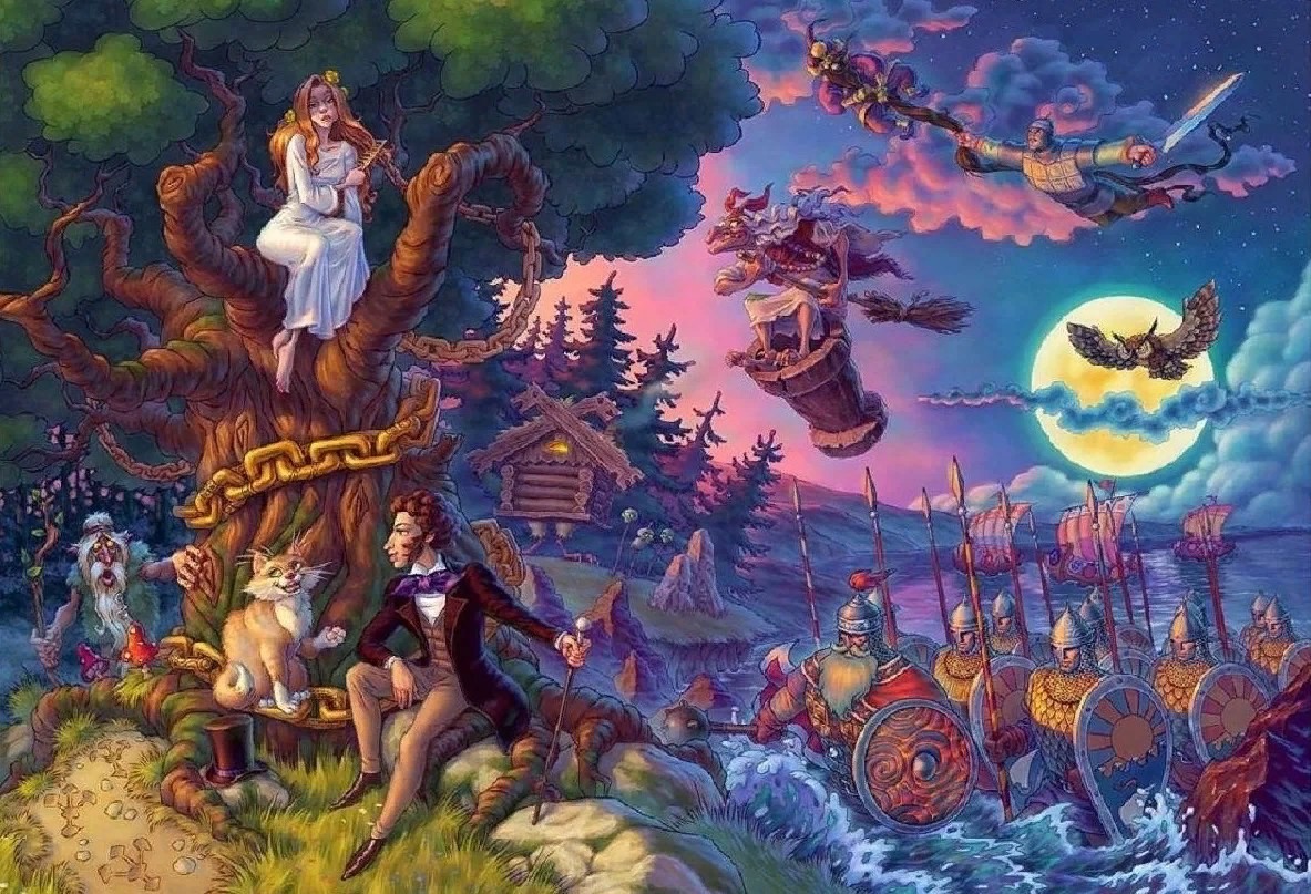 тест по сказкам Пушкина (фото из свободных источников)