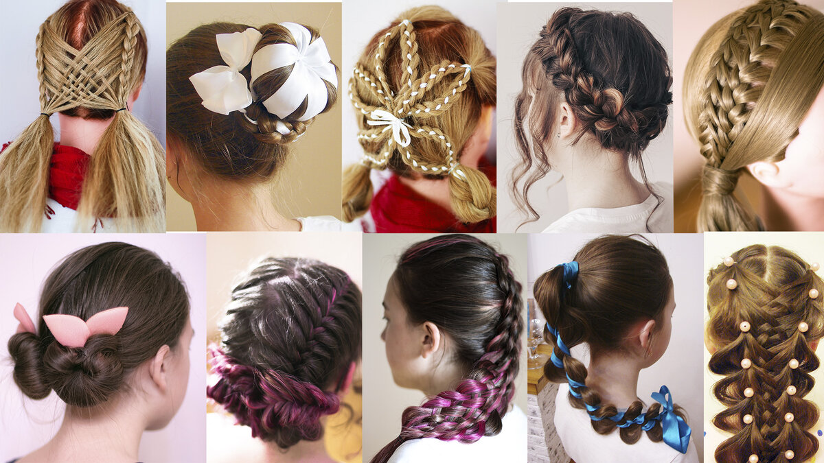 Причёски в школу и детсад. Подробные видео с объяснением. | Косы и причёски  от Elvira Alexa | Дзен