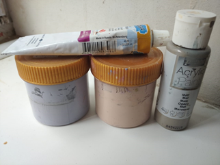 розовый, серый , голубой, охра