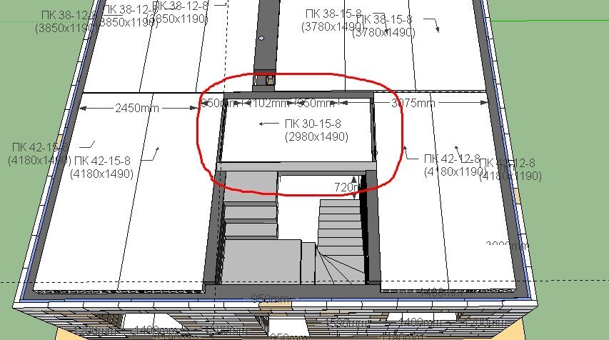 Sketchup дом из газобетона