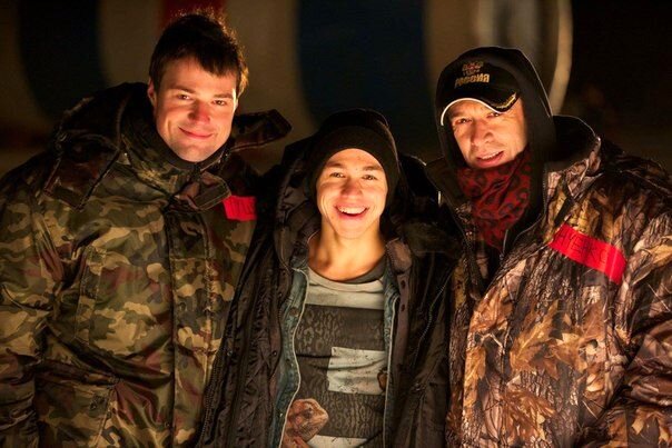 На съемках фильма "Экипаж"