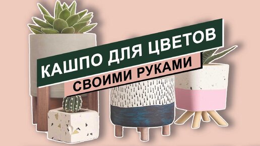 Милые кашпо для цветов своими руками DIY