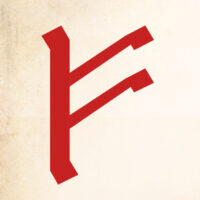 Руна Феху подвеска