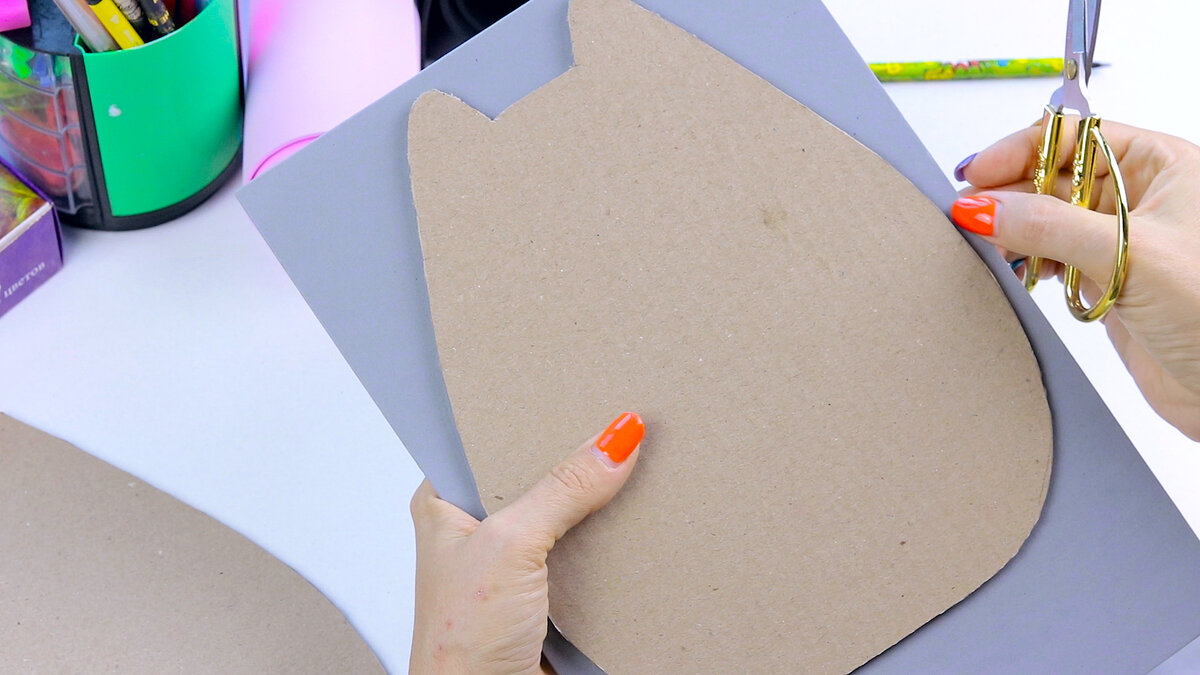 Кавайный Пенал Котик из бумаги своими руками / How to make a paper pencil box