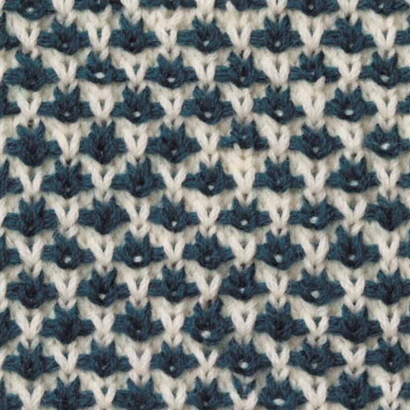 Ленивый жемчужный жаккард