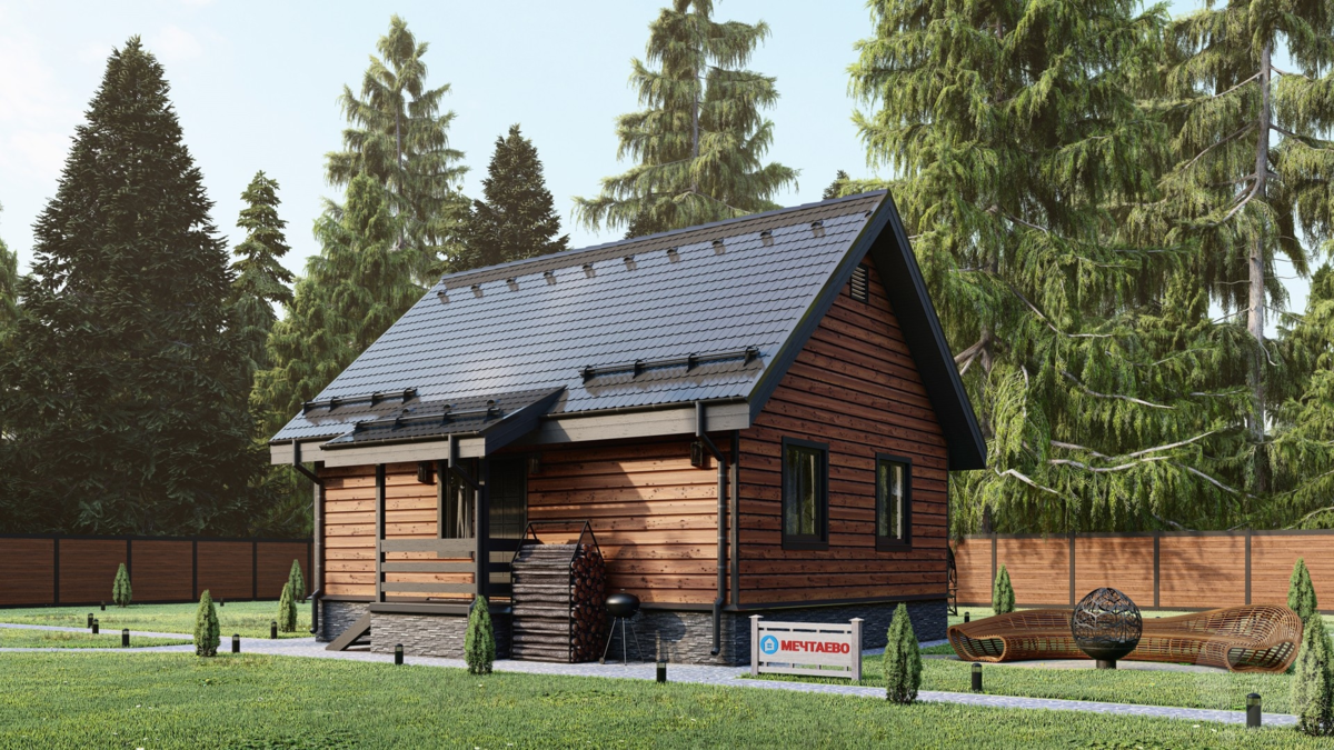 Общая площадь - 56 м²