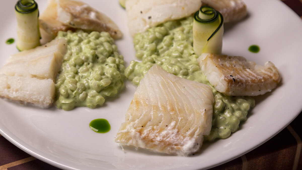 Палтус в сливочном соусе