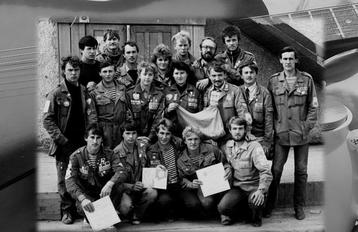 Стройотряды СССР. Коллаж автора канала. 