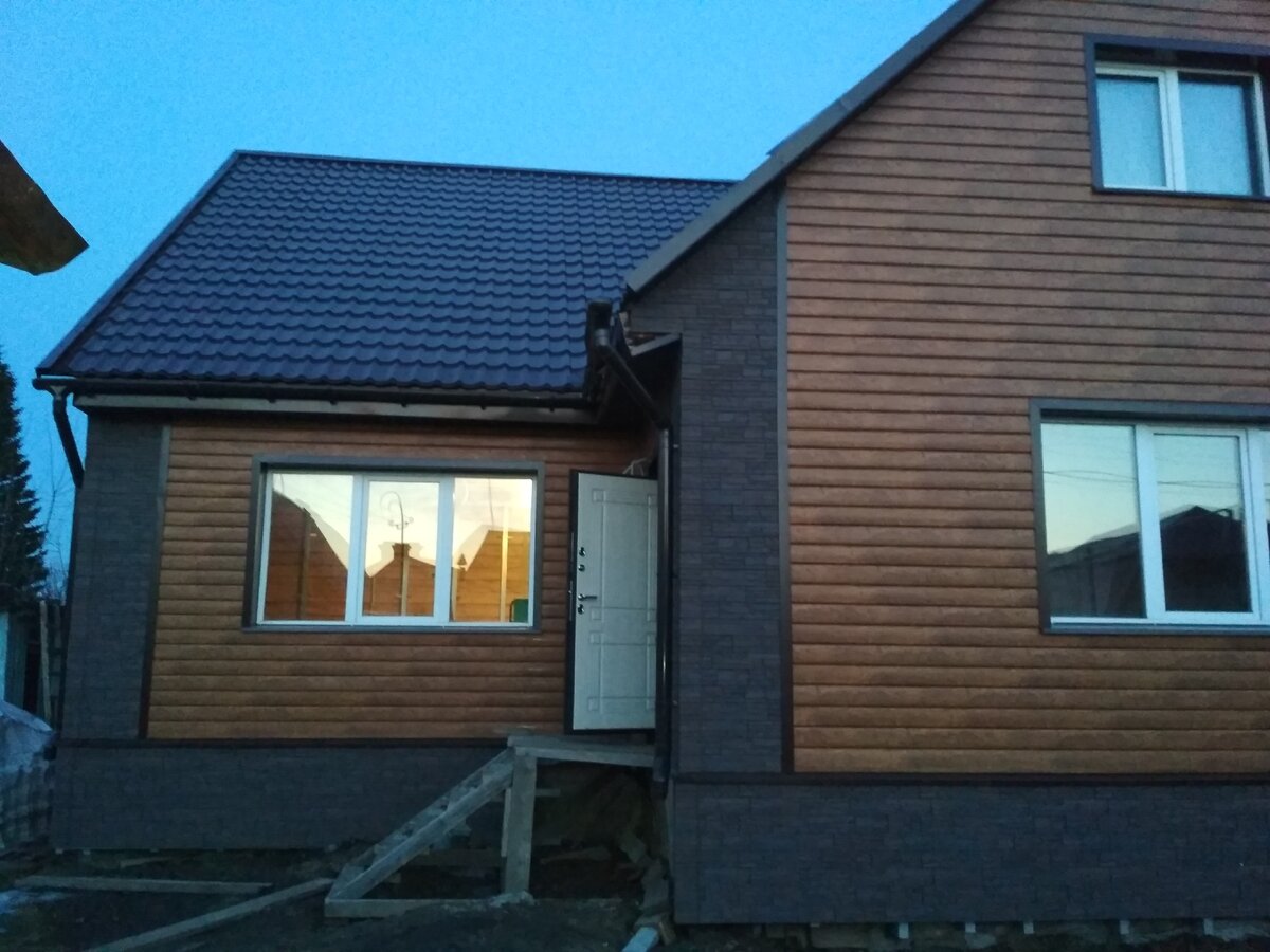 Деревянный дом заказчика. 