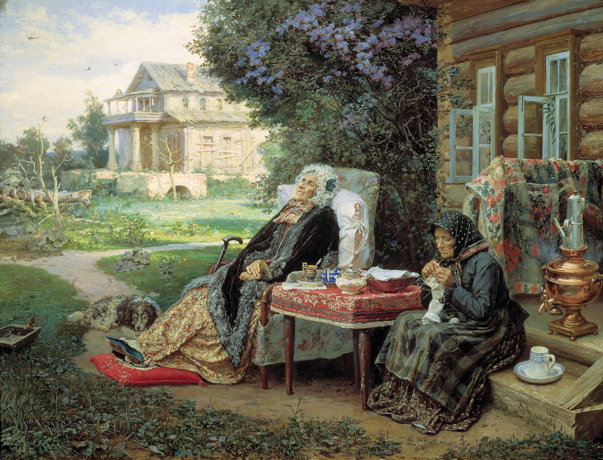 В.М.Максимов. Всё в прошлом. 1889. Государственная Третьяковская галерея