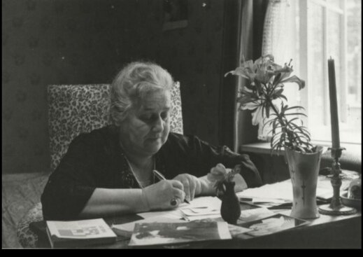 Фотография В. Федосеева. А.А. Ахматова. Ленинград. 1964.