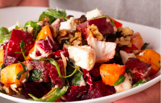 салат из печеных овощей