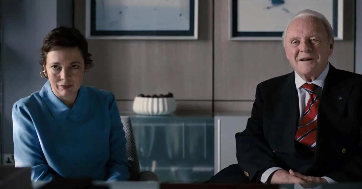 В главных ролях в фильме снялись оскароносные Энтони Хопкинс и Оливия Колман