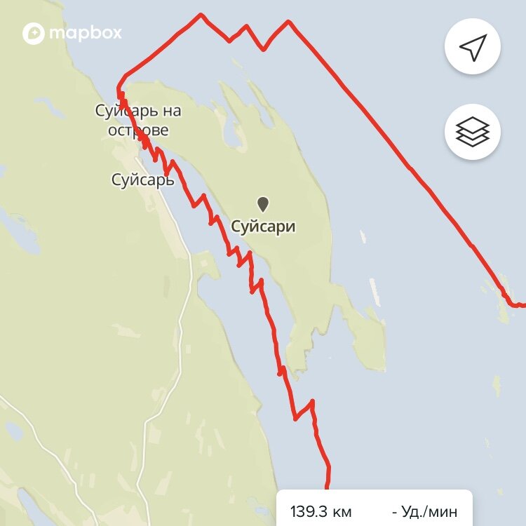 Лавировка в узкости острова Суйсарь