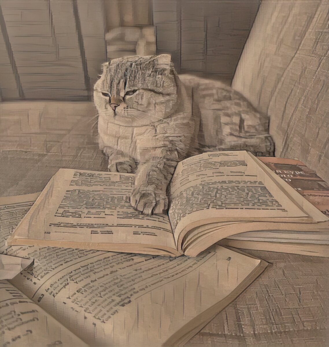 Да, он кот, и у него лапки. И что, это мешает ему писать?
И да, его зовут Вася