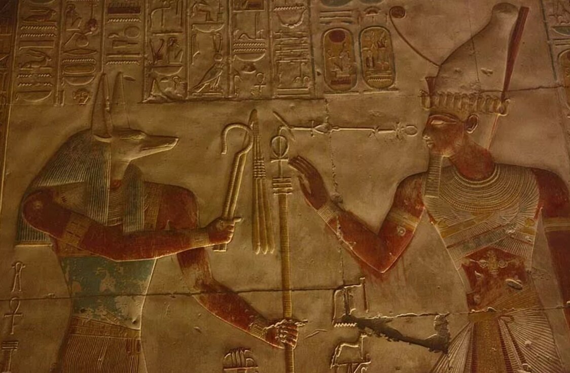 Фрески древнего Египта посох