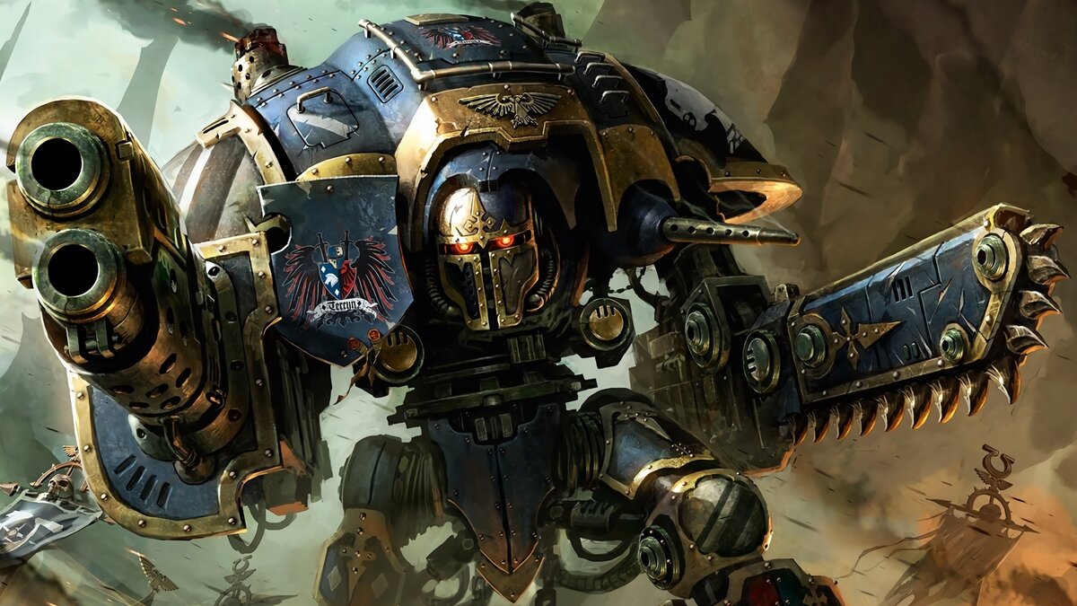 Warhammer 42000: Только сегодня и только сейчас! Эпичный бой Имперского  Рыцаря и Рыцаря Хаоса! ⚜ | #КсенВещает | Дзен